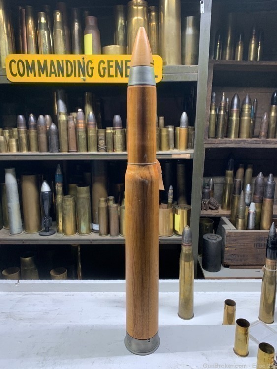 Ww2 1944 dated 3”50cal navy drill round in mint condition -img-0