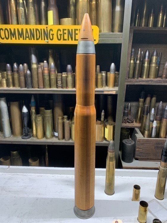 Ww2 1944 dated 3”50cal navy drill round in mint condition -img-4