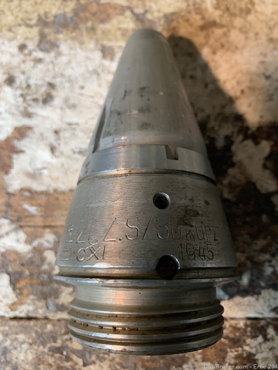 WW2 1945 dated German 88mm fuze Ztzs30  in mint condition -img-4