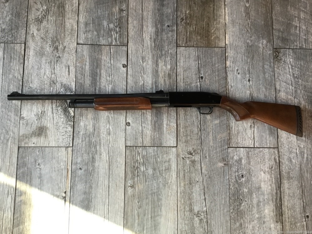Mossberg 500A 12 ga. 3” Pump 24’ Smooth Bore Rifle Sight Deer Gun-img-2