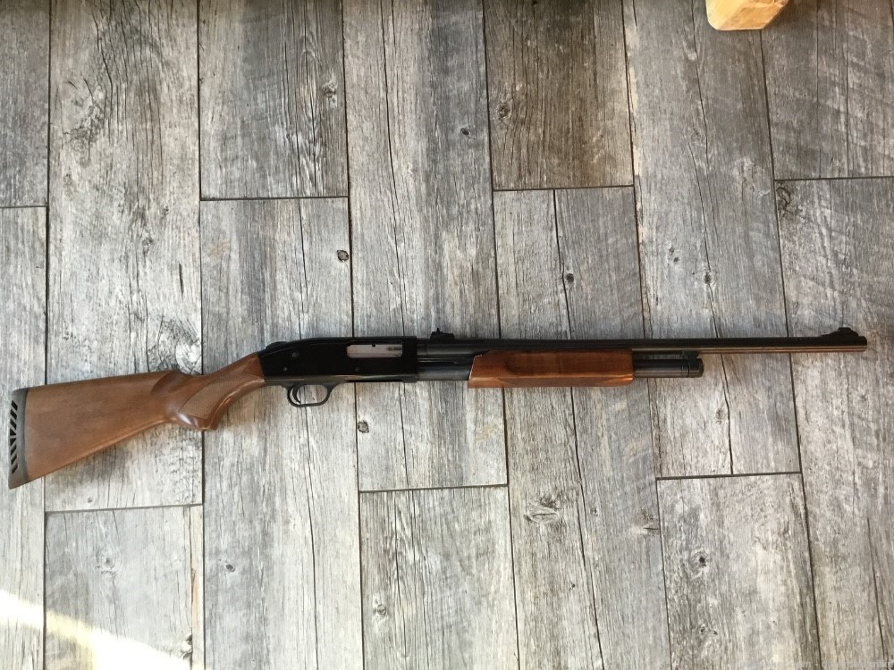 Mossberg 500A 12 ga. 3” Pump 24’ Smooth Bore Rifle Sight Deer Gun-img-0