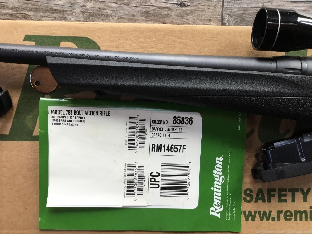 Remington 783 Bolt Action 30-06 22” Barrel #85836-img-2
