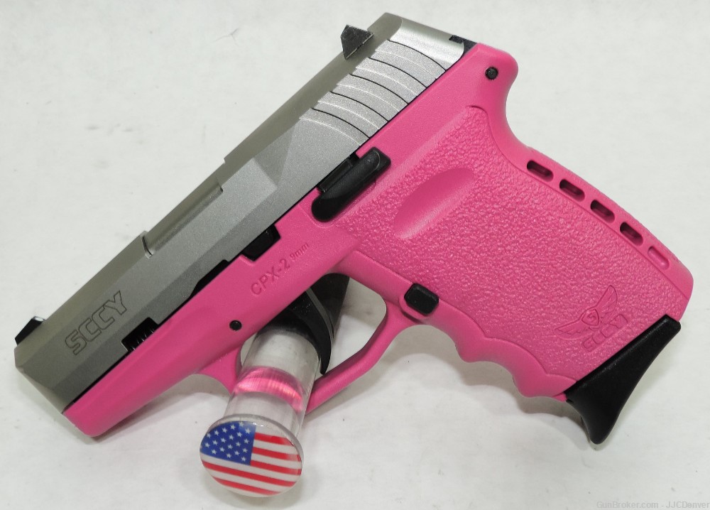 SCCY CPX-2 TTPK 9mm Stainless on Pink 10+1-img-2