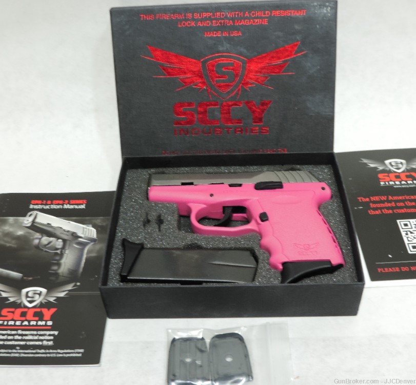 SCCY CPX-2 TTPK 9mm Stainless on Pink 10+1-img-0