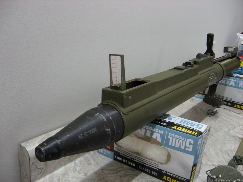LAW M72 A2 LAUNCHER W/ 66mm ORIGINAL USGI HEAT ROCKET INERT M 72A2 11-1972 -img-9