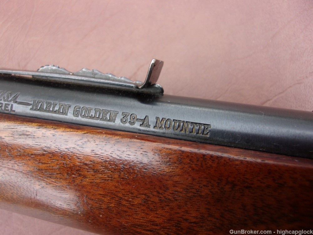 Marlin Golden 39-A Mountie .22 Take Down 20" Lever Action Rifle $1START -img-13