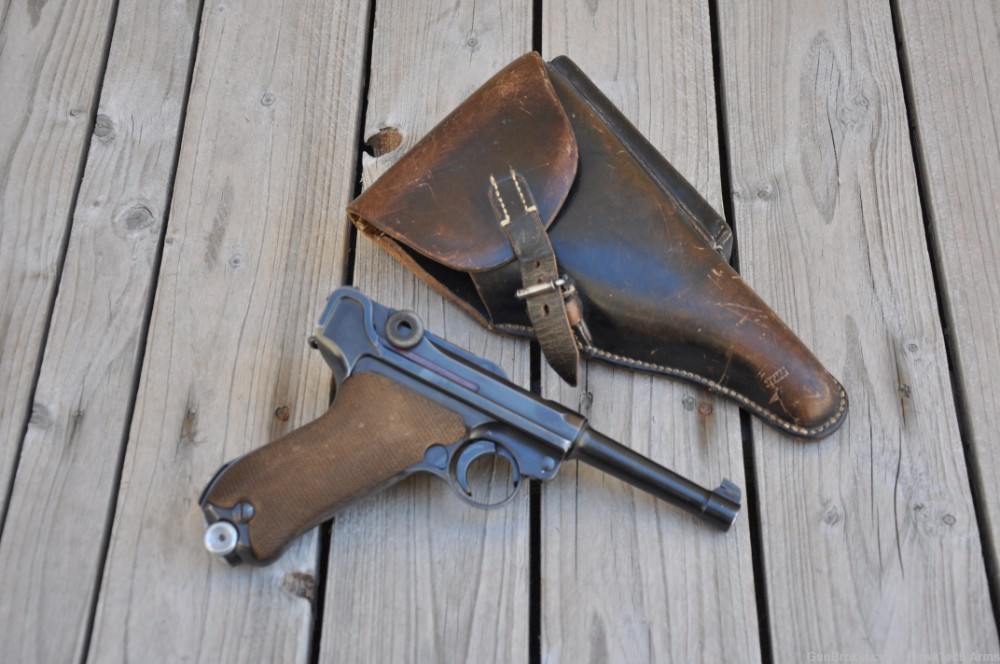 Excellent 1941 German Mauser P.08 9mm w/ Holster WW2 Luger P08-img-0