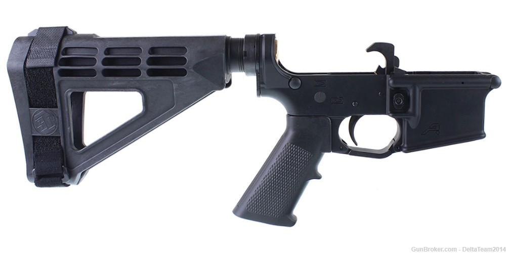 Aero Precision X15 AR15 Lower Build Kit | SBM4 Pistol Brace | Assembled-img-0