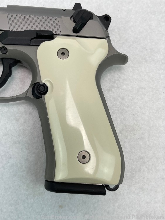 Beretta 92fs 9mm semi auto pistol stainless -img-6