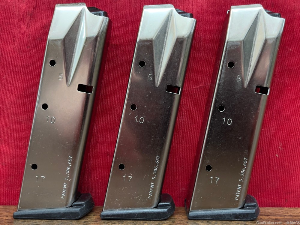 3 S&W Smith & Wesson 59 915 5900 Series 9mm 9x19 17 RD Magazines Mags Clips-img-4