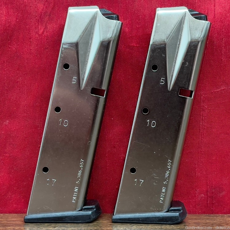 2 S&W Smith & Wesson 59 915 5900 Series 9mm 9x19 17 RD Magazines Mags Clips-img-4