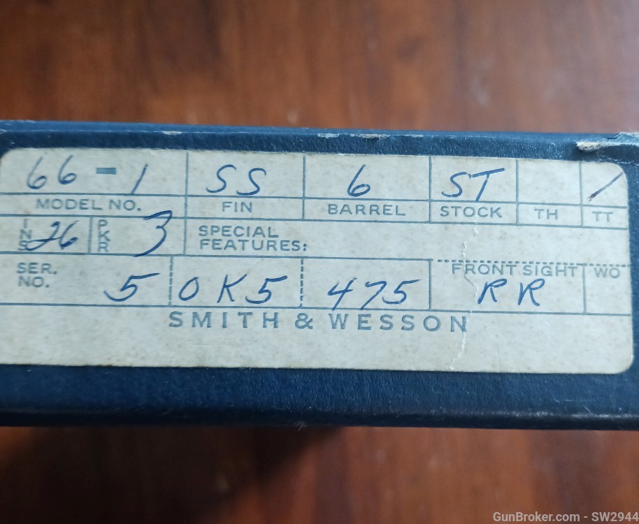 Smith&Wesson 66-1 .357 mag P&R  LNIB-img-7