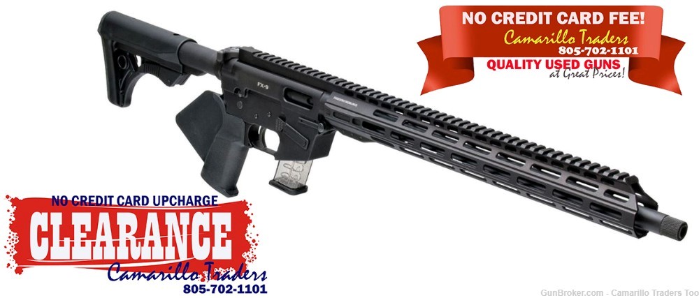 CLOSEOUT Freedom Ordnance FX-9 9mm Carbine PCC FX9R16CC CA LEGAL-img-0