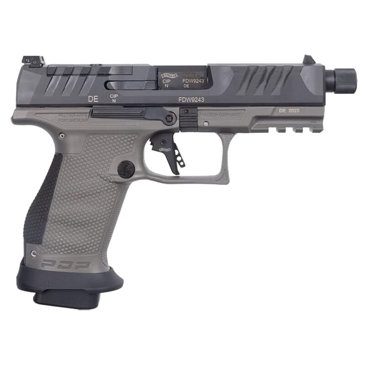 Walther Arms PDP Pro SD 9mm 4.6" Gray Optic-Ready Compact (3)18rd Mags-img-0