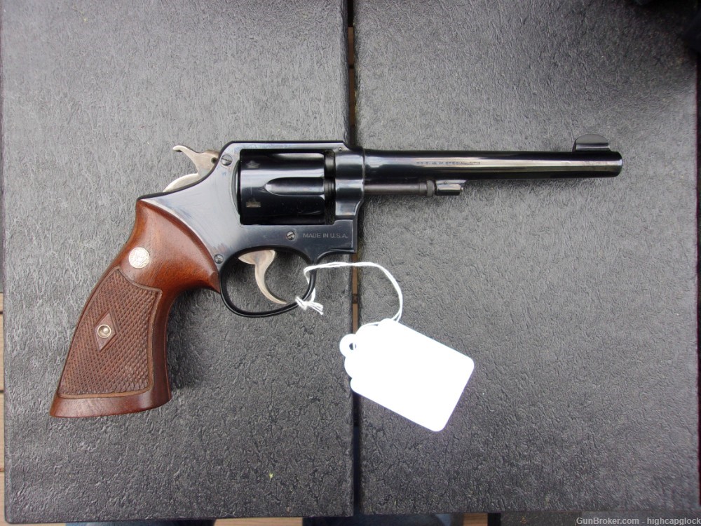S&W Smith & Wesson M&P .38 Spcl 6" 5 Screw Pre Model 10 Revolver RE-BLUED-img-1