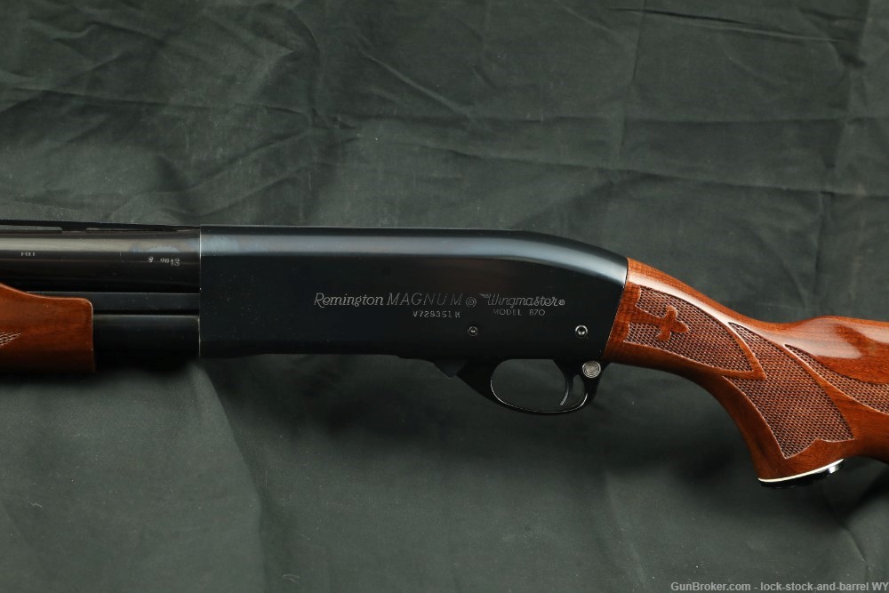 Remington Model 870 Wingmaster Magnum 12 GA 30" FULL 26" Skeet Pump Shotgun-img-11