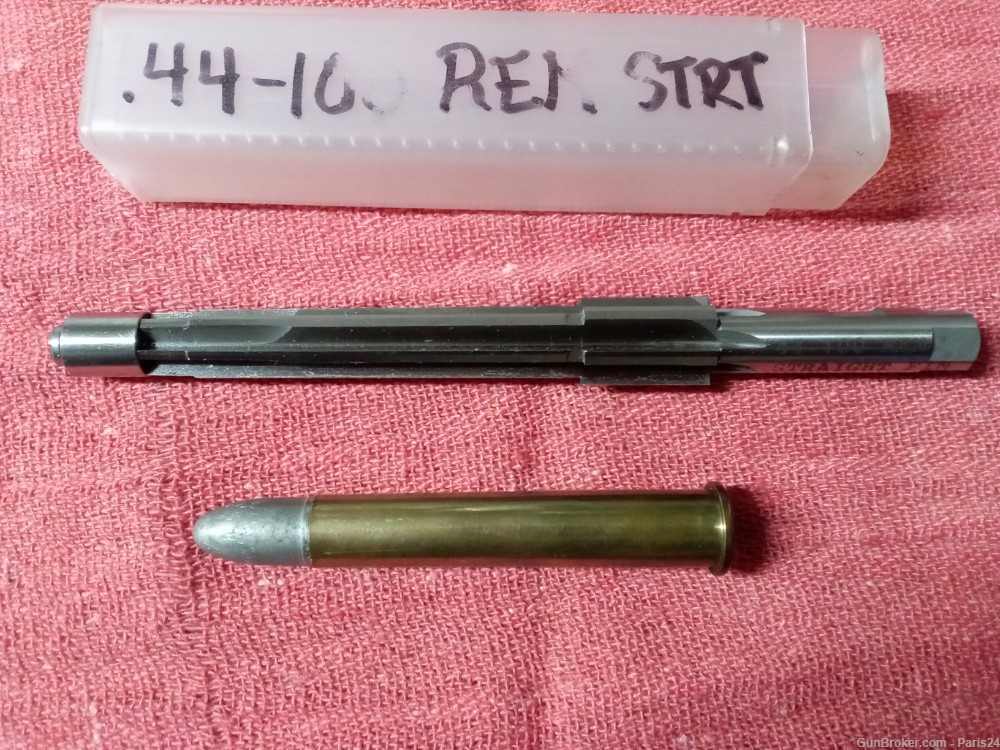 44-100 Remington Straight Finish Reamer w/ Pilot, new, by PPG-img-0