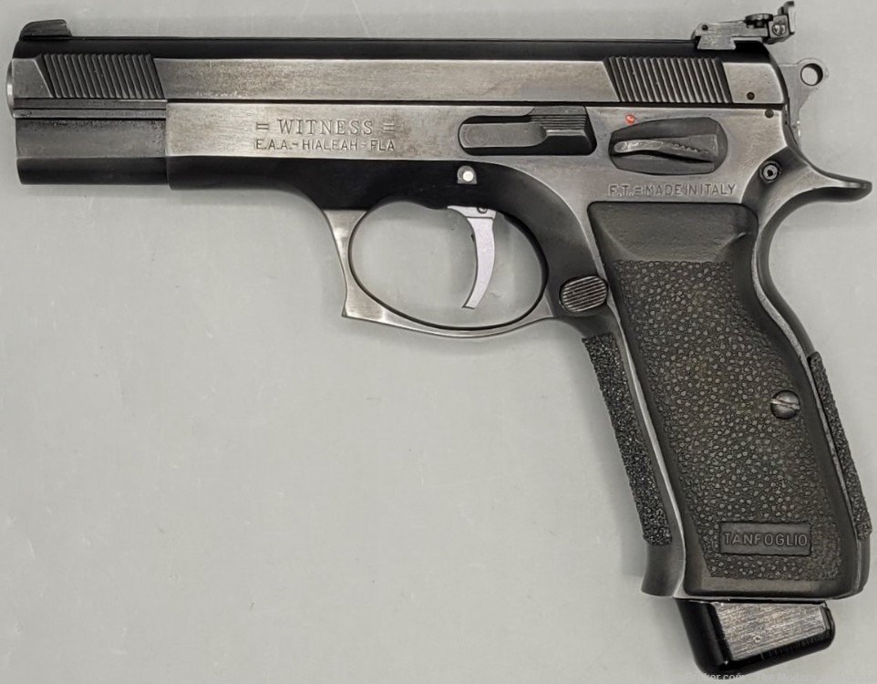EAA Corp Tanfoglio Witness Full Size 9mm 4.5" Semi Auto Pistol Black 9x19  -img-1