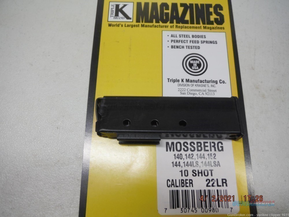 Mossberg 140 142 144 152 Magazine 22 LR 10Rd-img-0