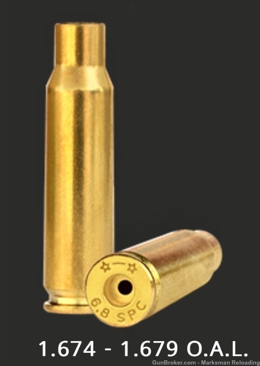 Starline 6.8 SPC NEW BRASS - 100 Count -img-5