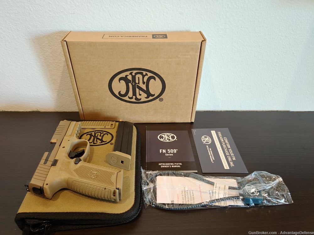 FN 509 FDE cobat pistol Fast shipping-img-0