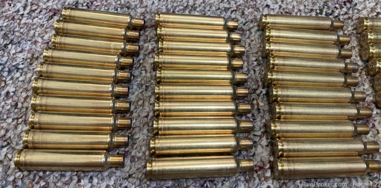 30-378 Wby Mag once 1x fired brass, Weatherby (NORMA) headstamp, 100 pcs-img-1