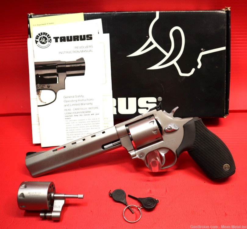 Taurus 992 Tracker 22LR/22mag 6.5" 9rd Stainless Steel PENNY START no resrv-img-0