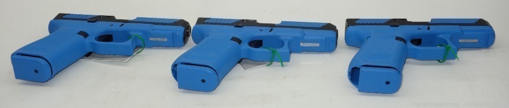 3) Glock Model 19T GEN 5 Blue Trainers-Consec Serials-Sim 9MM-NEW IN BOX-img-2