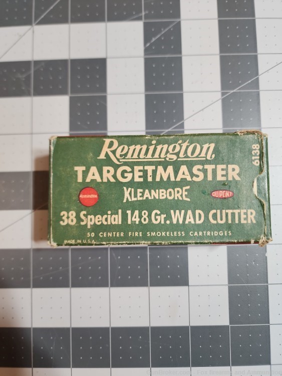 Remington 38 Special TargetMaster Box, 50ct Reload Wadcutters-img-0