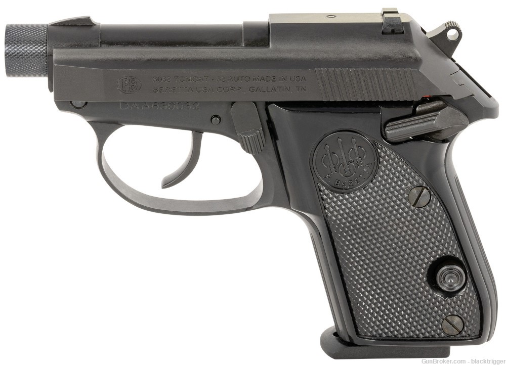 Beretta J320127 Tomcat 32ACP 7+1 2.9" Black Aluminum Frame TB Tip-Up Barrel-img-2