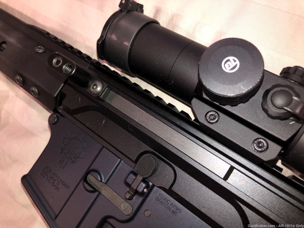 AR15 16" Odin Ultralite Stainless barrel, Truglo red dot, left side charge-img-3
