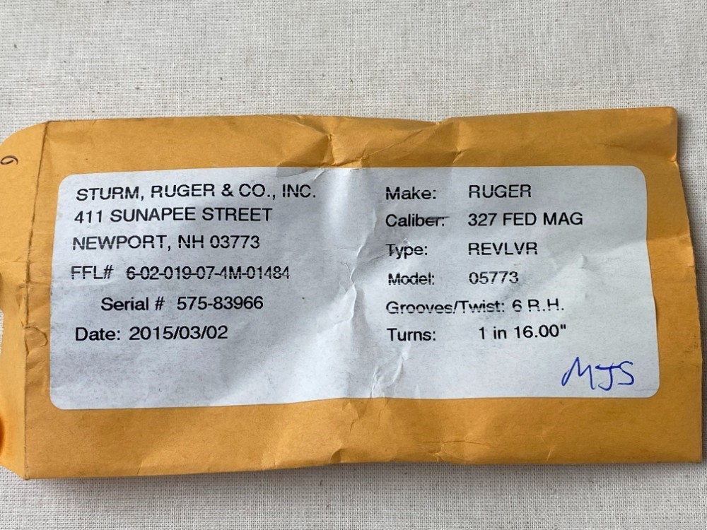 Ruger SP101 327 Fed Mag 4" Stainless sights-img-2