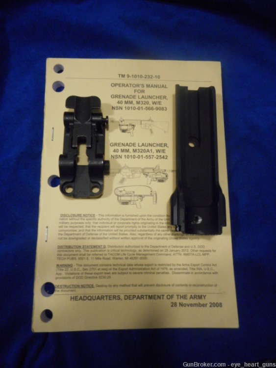 AR15 M16 M4 HK M320 Grenade launcher mounting brackets, manual, mounts 40mm-img-0