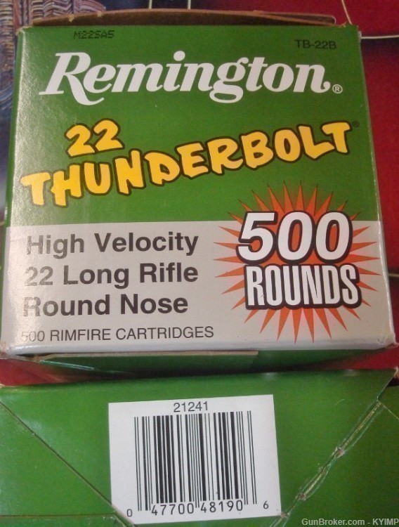 5000 REMINGTON 22 THUNDERBOLT .22 LR 1255 fps 40 GRAIN SP TB-22B-img-2