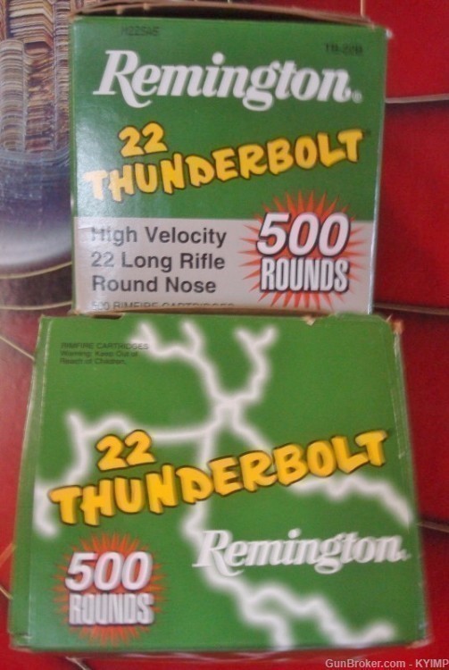 5000 REMINGTON 22 THUNDERBOLT .22 LR 1255 fps 40 GRAIN SP TB-22B-img-4