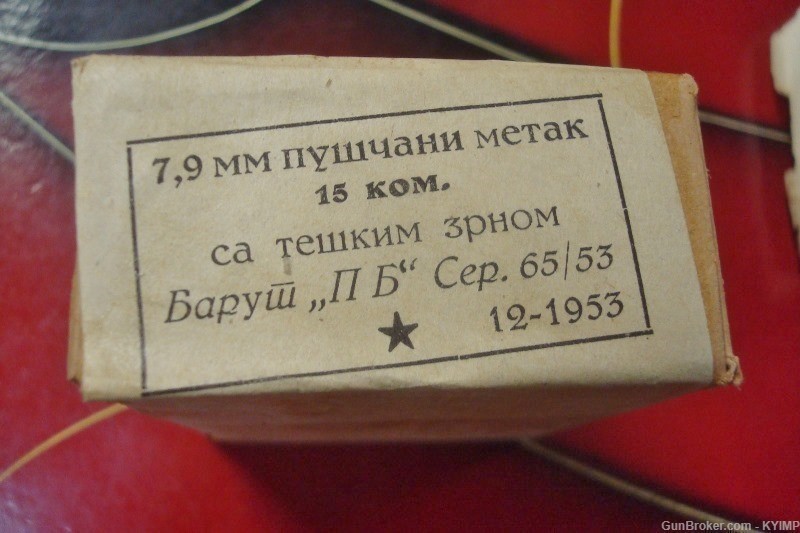 90 Yugoslavian 8mm 8x57 Mauser 1950's Military Surplus FMJ Ammo M49 Kar98-img-0