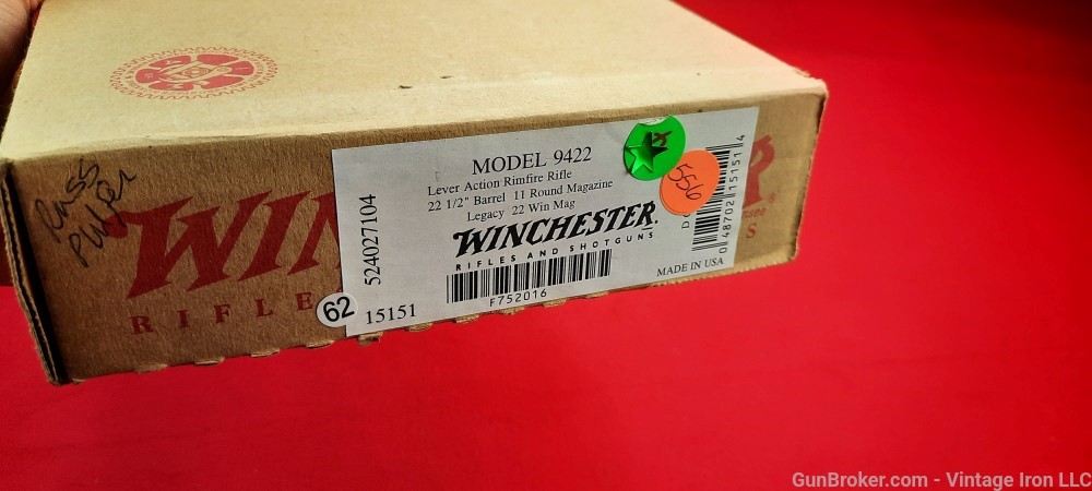 Winchester Model 9422 Legacy,.22 mag,blue Rare Nos ,NIB NR-img-5