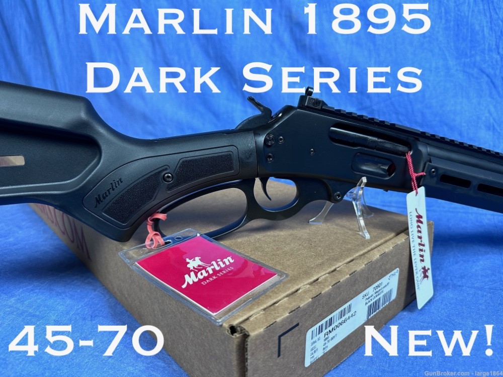 Marlin 1895 DARK SERIES Lever Action 45-70 Government Caliber Carbine Rifle-img-0