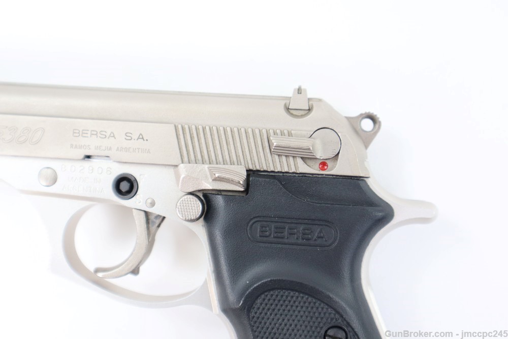 Nice Bersa Thunder Nickel .380 ACP Pistol W/ Original Box W/ 3.5" Barrel -img-9