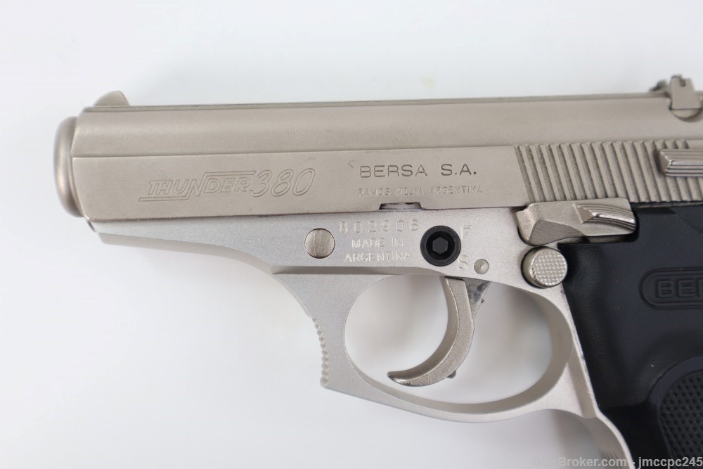 Nice Bersa Thunder Nickel .380 ACP Pistol W/ Original Box W/ 3.5" Barrel -img-10