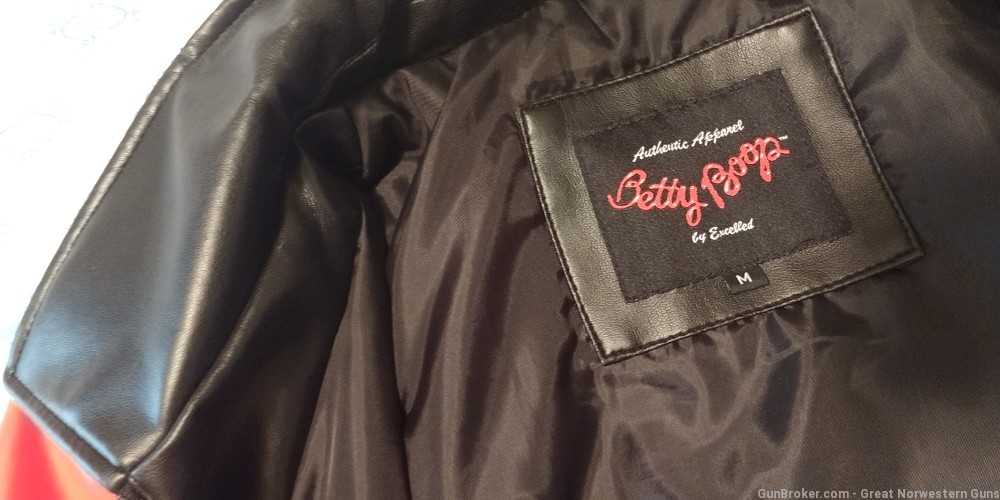 VERY collectible "leather" Betty Boop jacket size M shipping FREE w/buy now-img-4