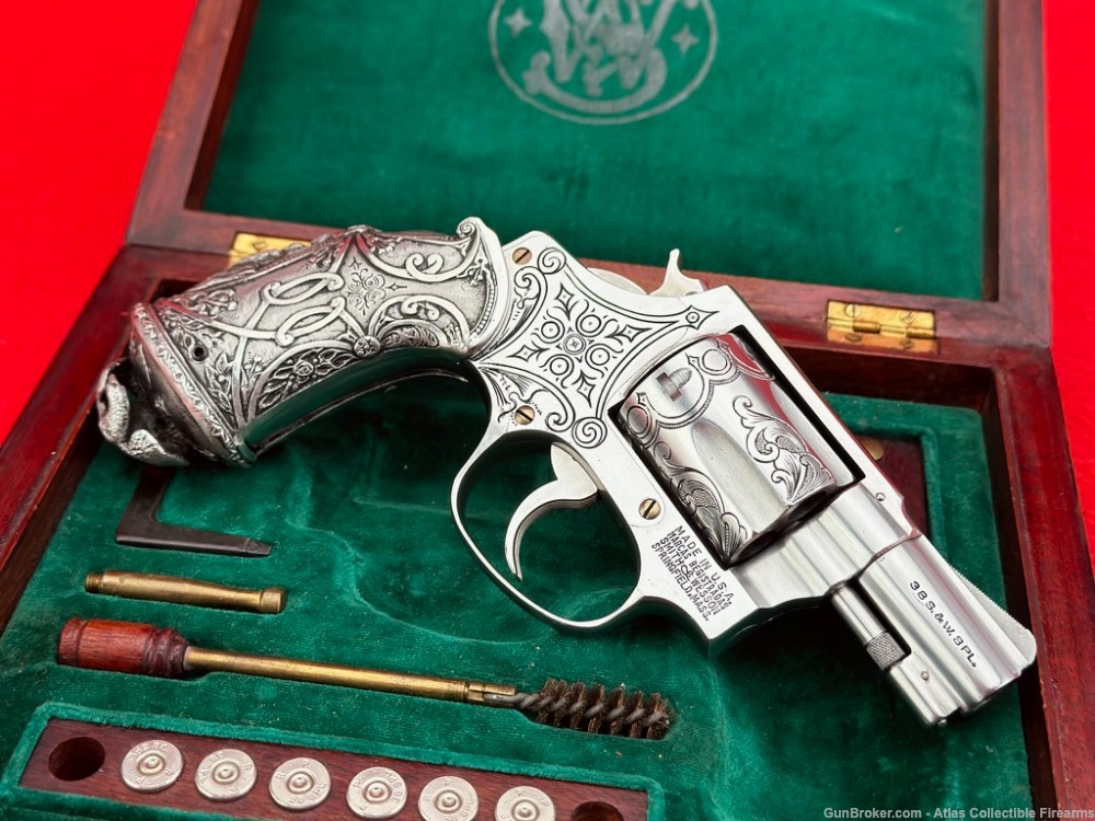 EXQUISITE 1970 Smith & Wesson 60 No Dash 2" *HAND ENGRAVED & TIFFANY GRIPS*-img-6