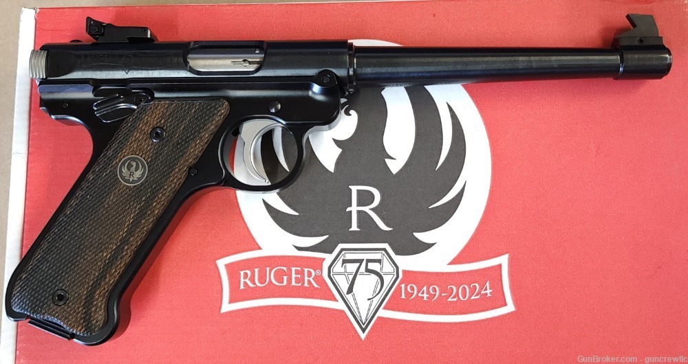 Ruger 40175 Mark IV Target 75th anniversary Blued 22LR 22 LR 6.88" Layaway-img-8
