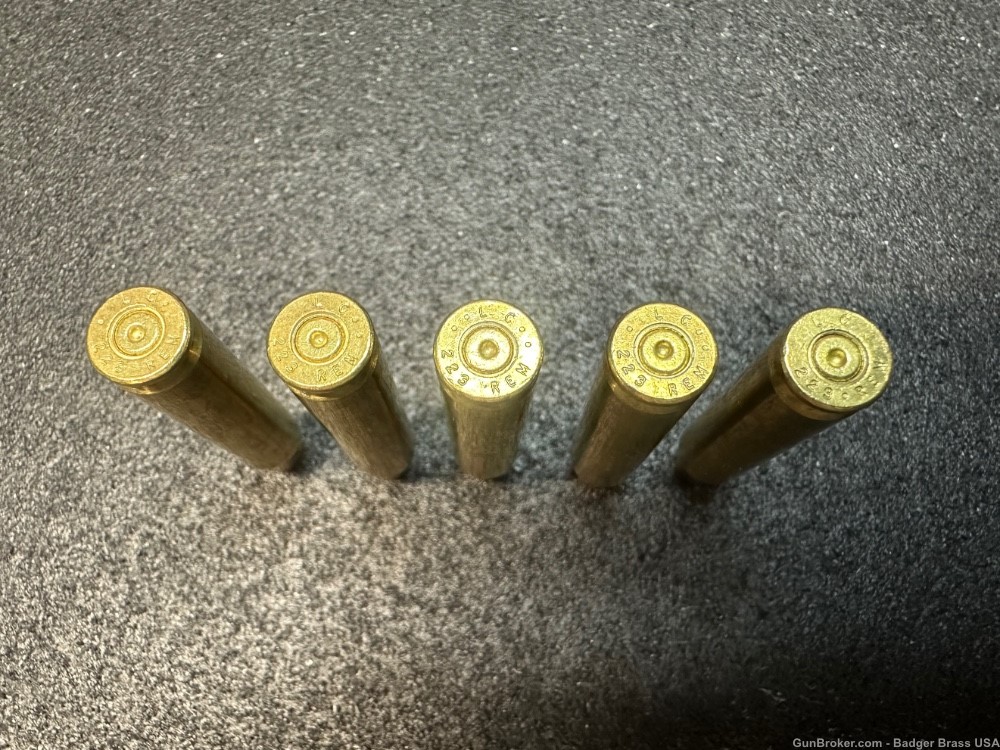 .223 Rem Brass,1000 Once Fired Lake City,Washed,Annealed,Matching Headstamp-img-5