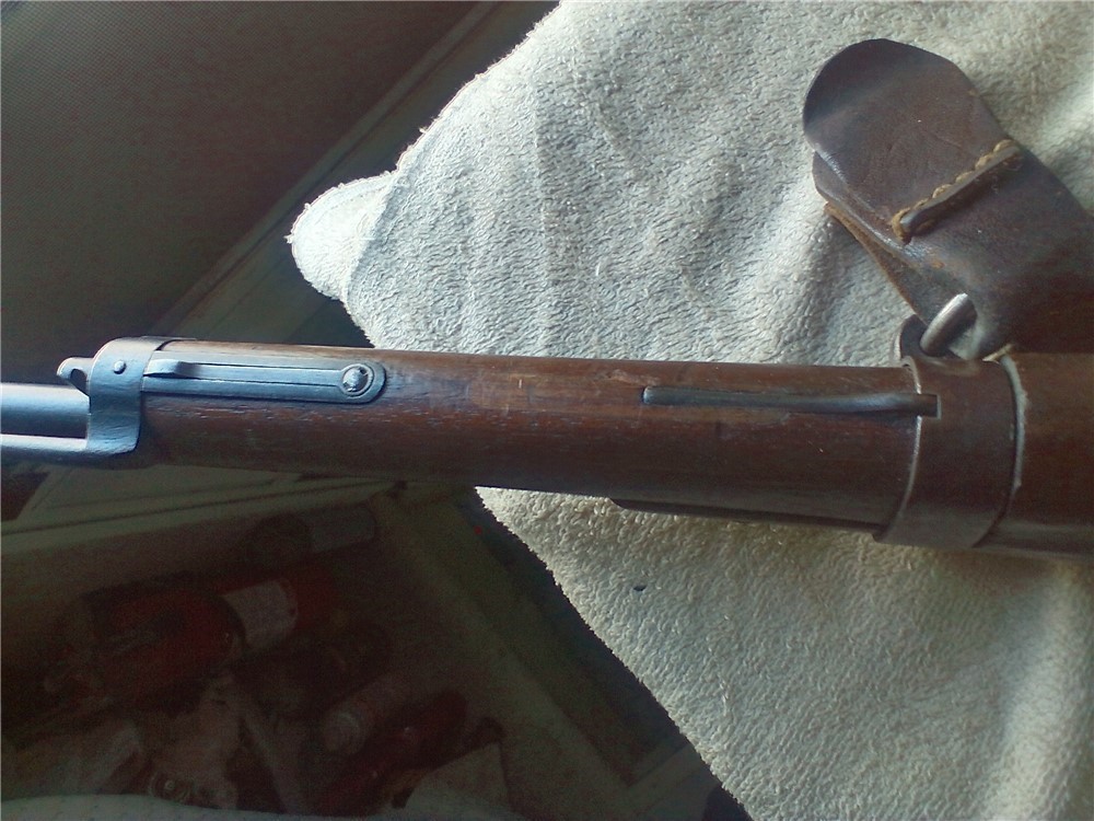 MLE 1892 BERTHIER  CARBINE-8mm LEBEL-MFG MAC 1920 W/LEATHER SLING-img-18