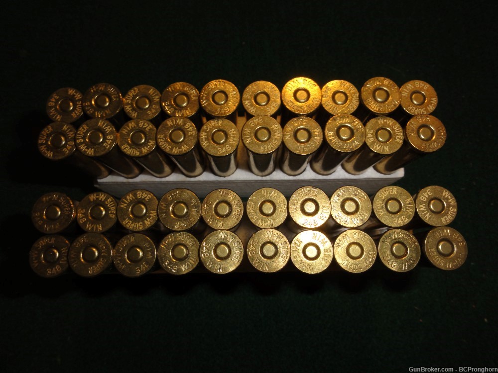 40 Rnds Ammo by Old West Scrounger for .348 Winchester, 200 gr FNSP-img-1