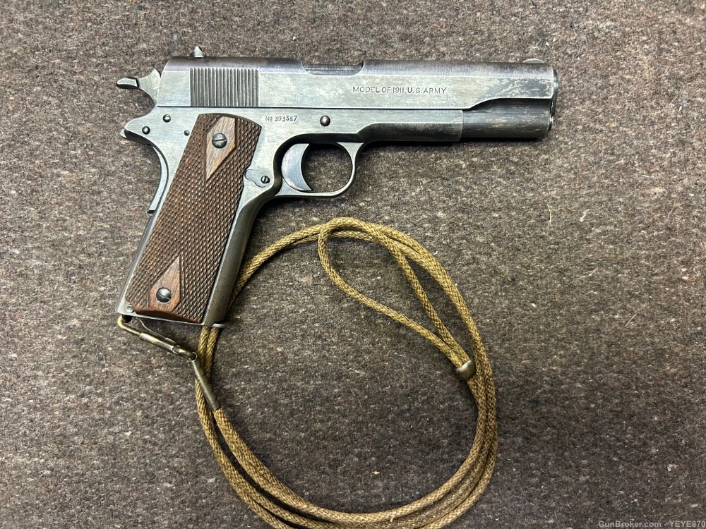 Original untouched WW1 Colt Model 1911 “Black Army” 1918 dated -img-1