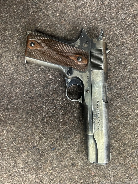 Original untouched WW1 Colt Model 1911 “Black Army” 1918 dated -img-31