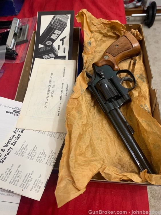 Smith & Wesson Model 17-4 6" .22lr w/ Box S&W 17-img-3