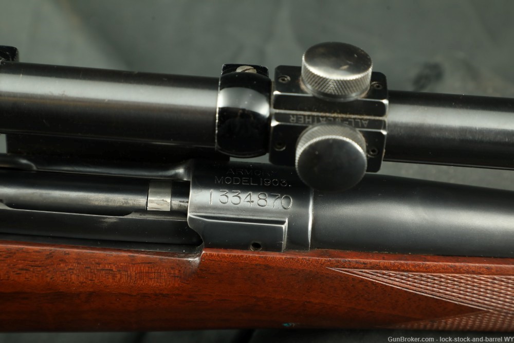 Springfield M1903 7mm Mauser Bolt Action Rifle Sporterized C&R Lyman Scope-img-33